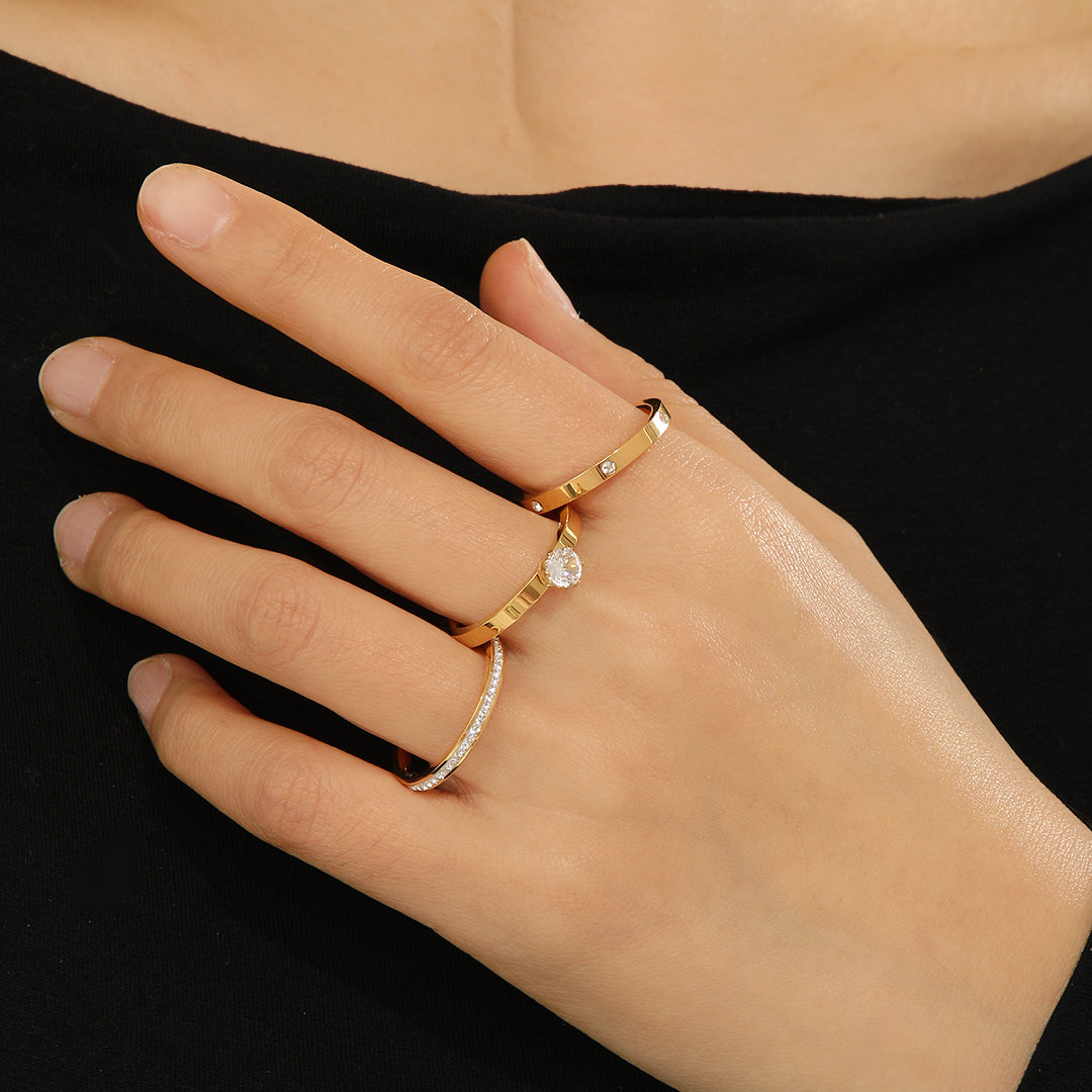 SwiftMalls™ Minimalist Gold Rings