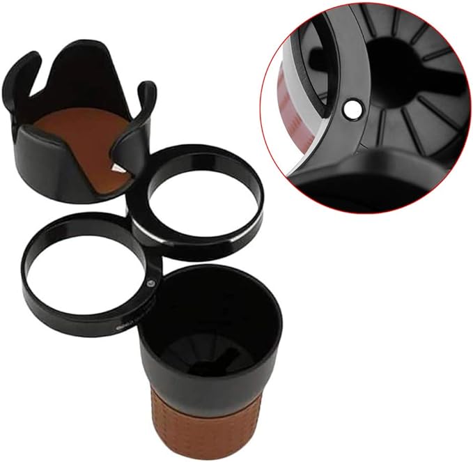 SwiftMalls™ Auto Multi Cup Holder – 360° Rotating, Universal Fit for Cars